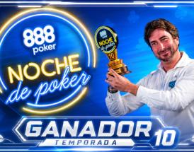 Ganador final Temporada 10 Noche de Poker: Alejandro Sánchez